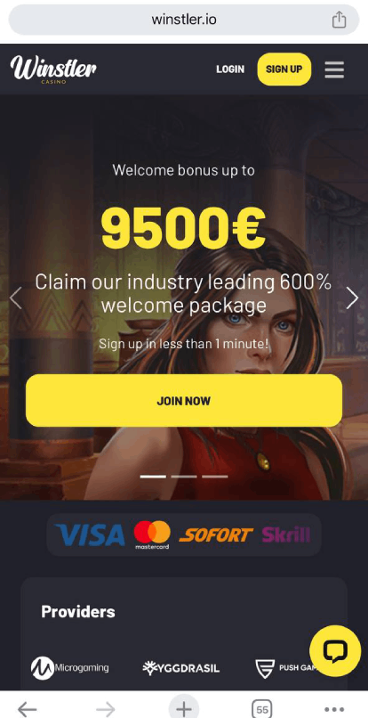 Winstler Mobile Casino