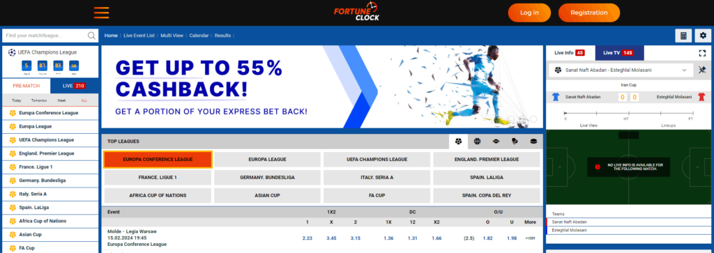 Fortune Clock Online Sportsbook