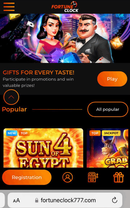 Fortune Clock Casino Mobile