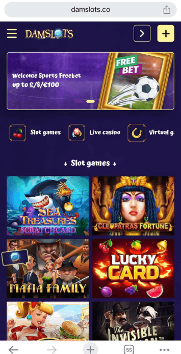 Damslots Mobile Casino