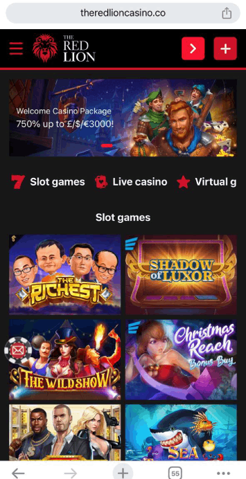 Red Lion Mobile Casino