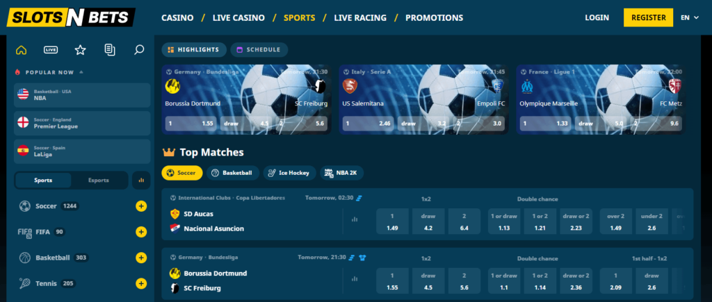 SlotsNBets Sportsbook