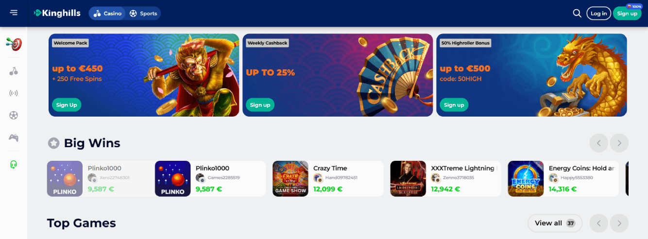 KingHills Casino Review & Withdrawal time