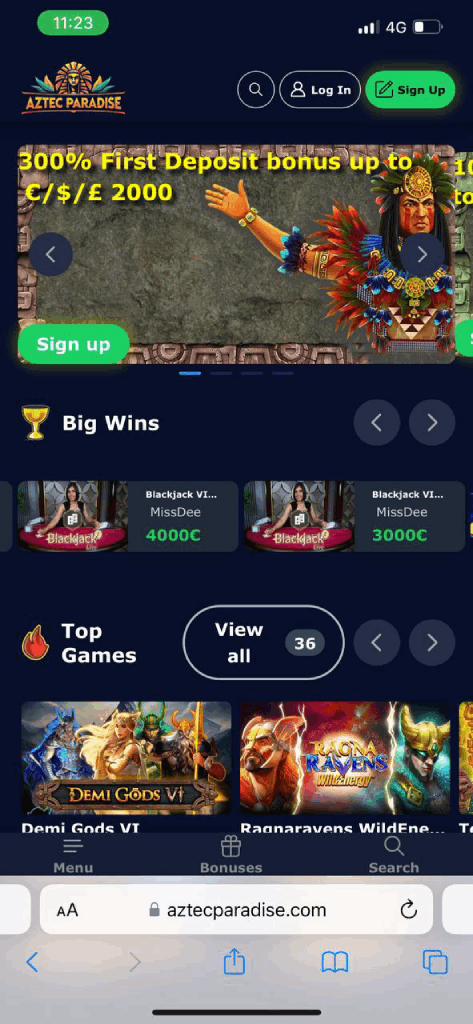 Aztec Paradise Mobile Casino