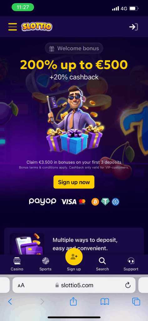 Slottio Mobile Casino