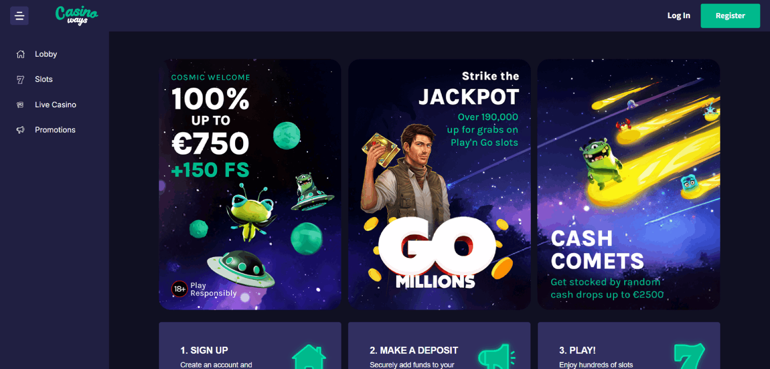 CasinoWays Main Page