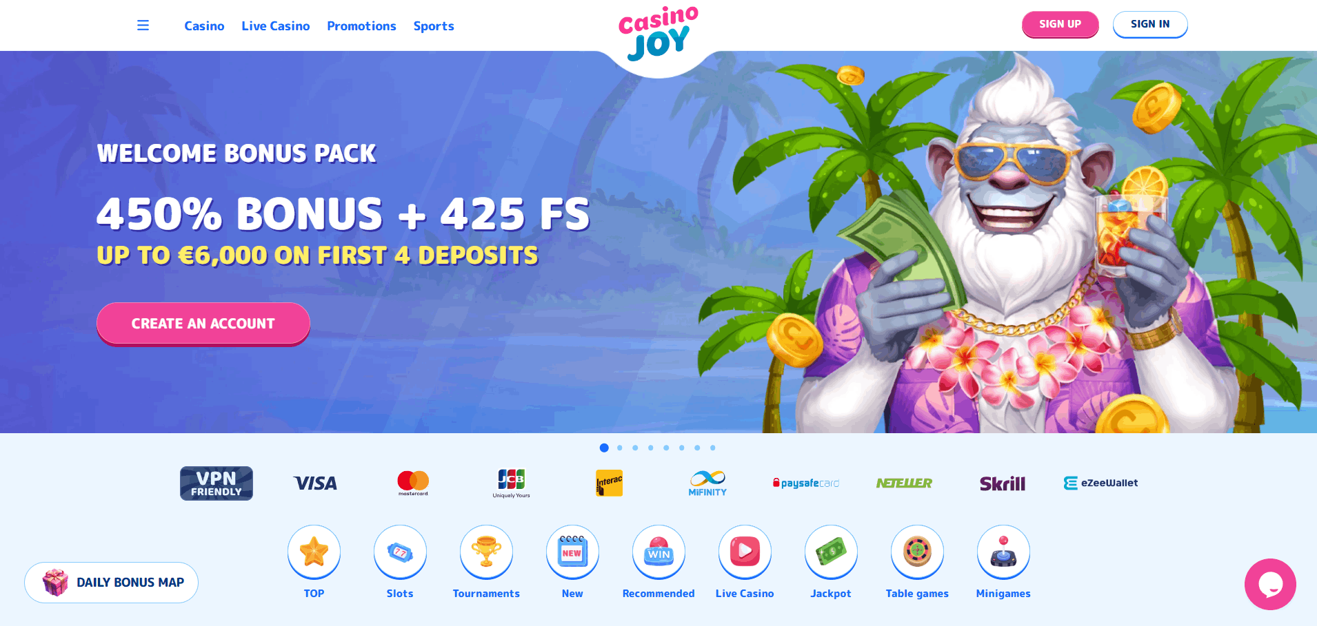 CasinoJoy Casino Main