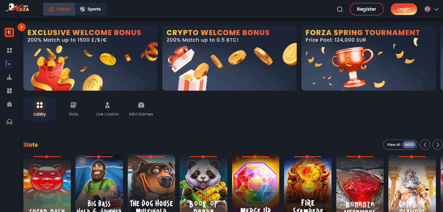 ForzaBet Casino Main