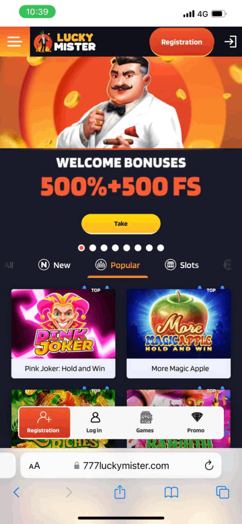 Lucky Mister Mobile Casino