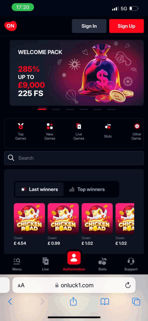 Onluck Mobile Casino