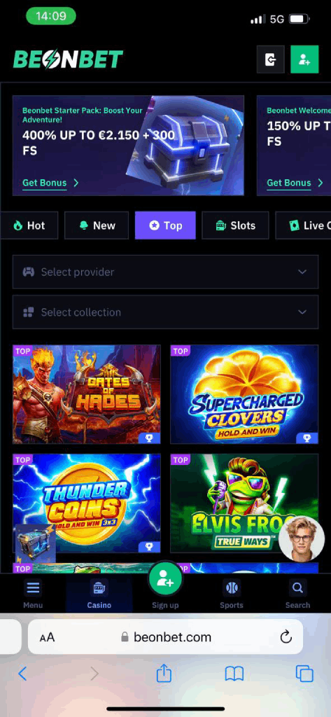 BeonBet Mobile Casino