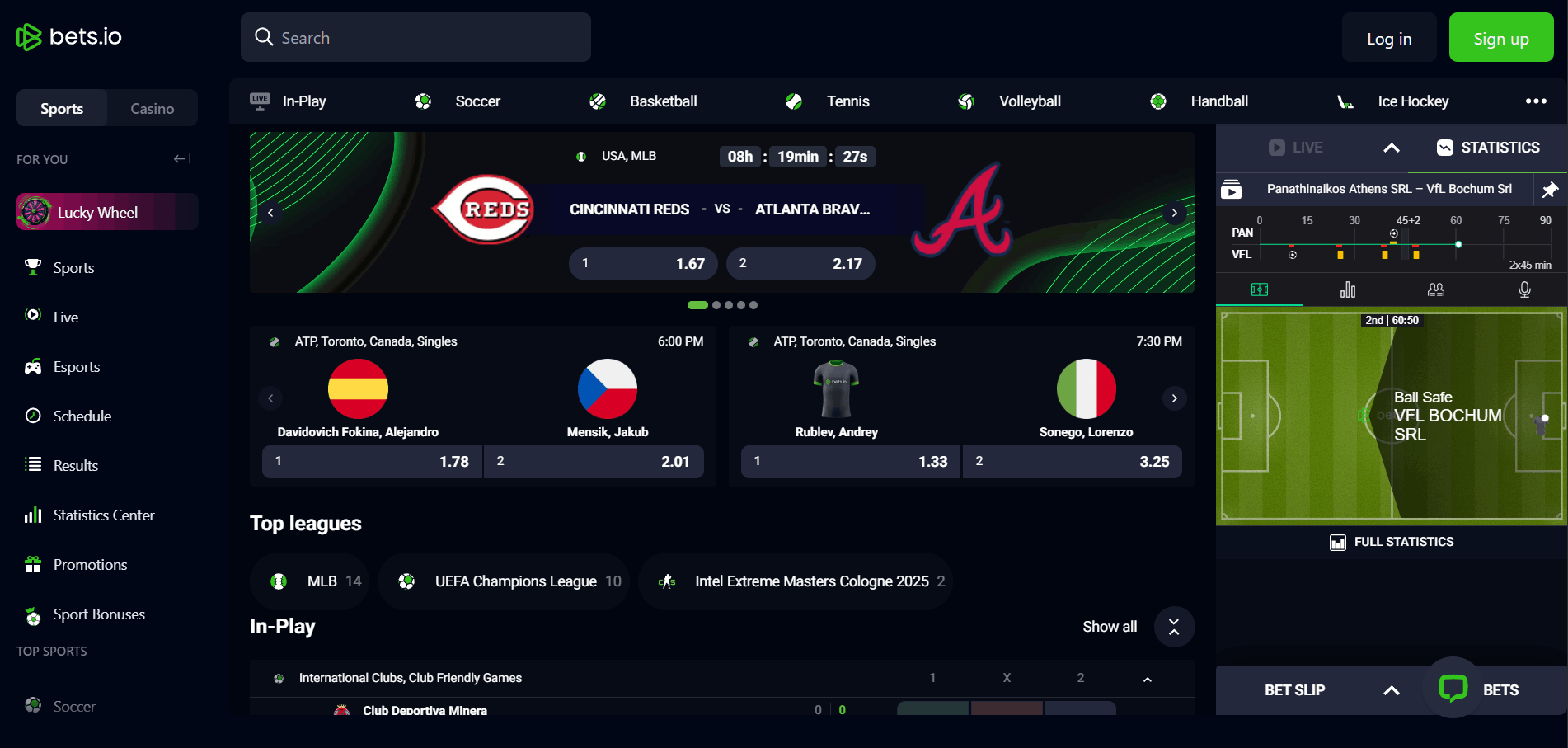 Betsio Sport Betting Section