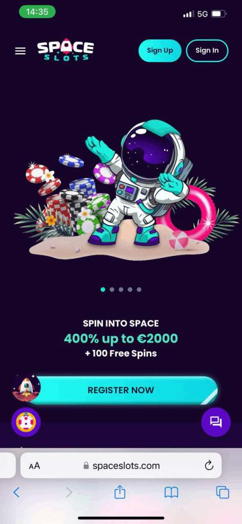 SpaceSlots Mobile Casino
