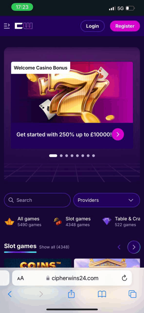 Cipherwins Mobile Casino