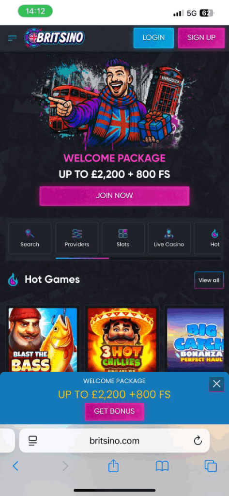 Britsino Mobile Casino