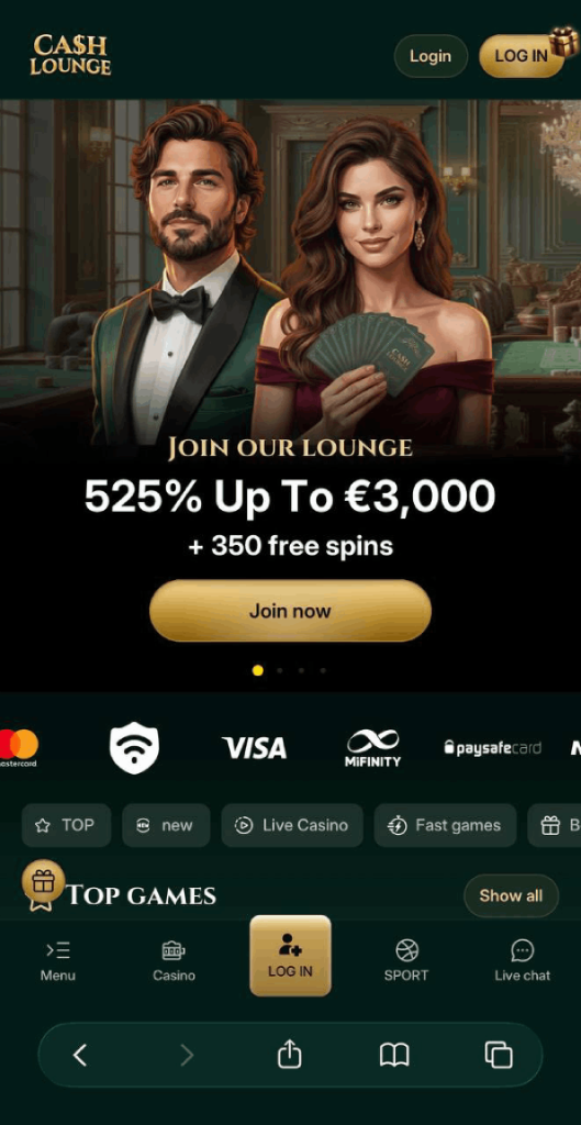 Casino Cash Lounge Mobile Gaming